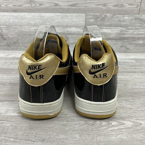 NIKE Vintage Rare Men’s Size 9 Black & Gold Low cut Air Force Sneaker From Japan main image 9